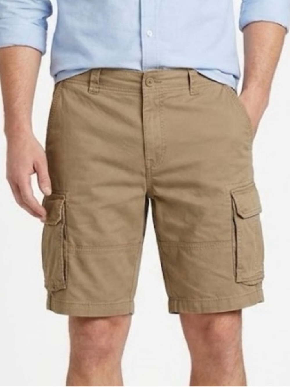 Goodfellow & Co Tan/Beige Cargo Shorts with Utility Pockets W34